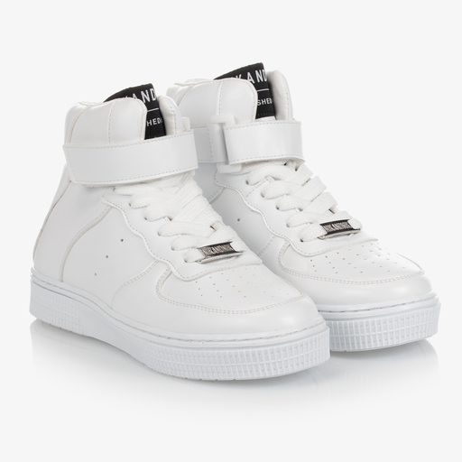 NIK&NIK-White High-Top Trainers | Childrensalon Outlet