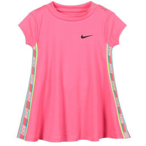 Nike-Baby Girls Pink Logo Dress Set | Childrensalon Outlet