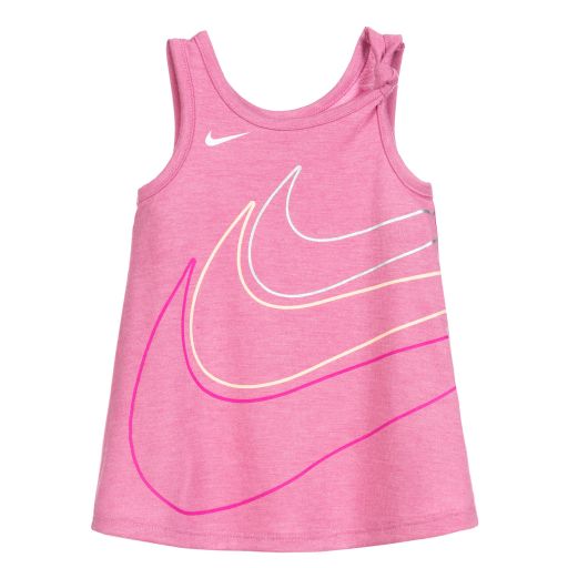 Nike-Baby Girls Pink Logo Dress Set | Childrensalon Outlet
