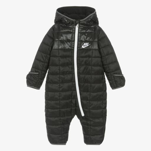 Nike-Black Padded Baby Snowsuit | Childrensalon Outlet
