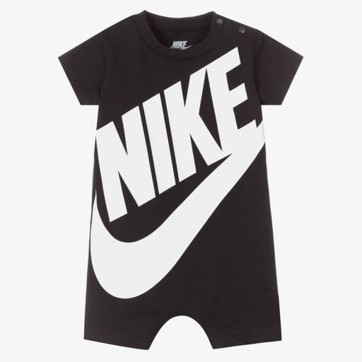 Nike-شورت قطني أسود للأولاد بشعار | Childrensalon Outlet