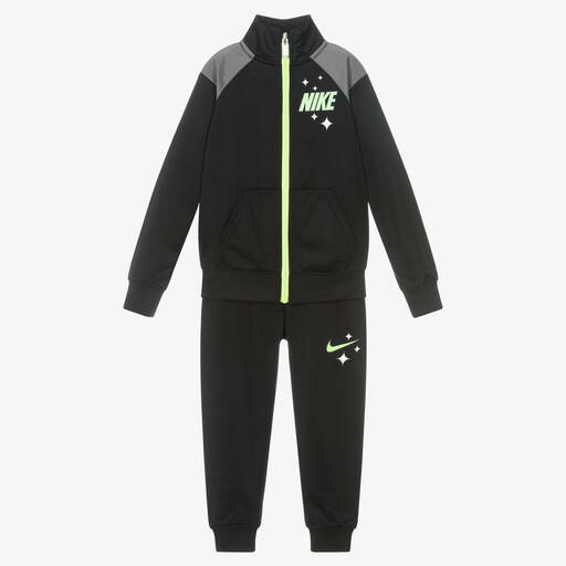 Nike-Boys Black Logo Tracksuit | Childrensalon Outlet