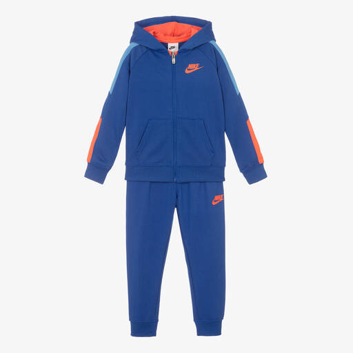 Nike-بدلة رياضية جيرسي لون أزرق للأولاد | Childrensalon Outlet
