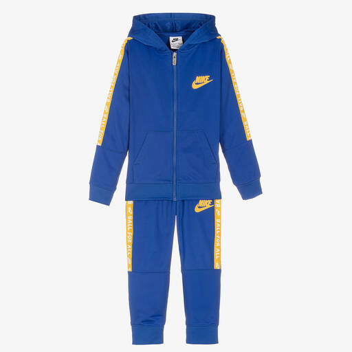 Nike tracksuit hotsell blue yellow
