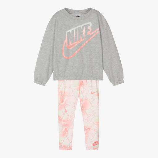 Nike-Топ и розовые легинсы для девочек | Childrensalon Outlet