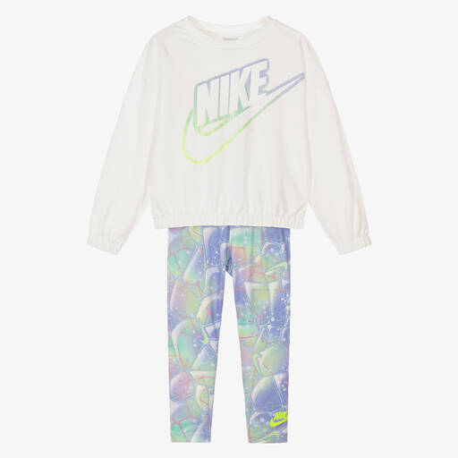 Nike-Ensemble legging violet fille | Childrensalon Outlet