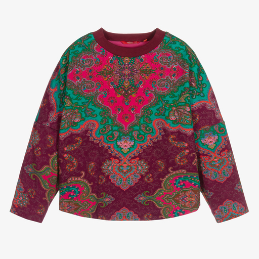 Oilily-Girls Paisley Sweatshirt | Childrensalon Outlet