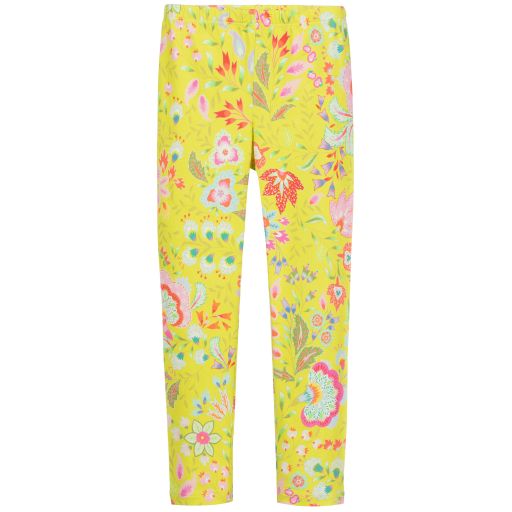 Oilily-Yellow Organic Cotton Leggings | Childrensalon Outlet