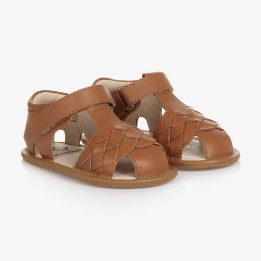 Old Soles-Baby Girls Brown First-Walker Sandals | Childrensalon Outlet