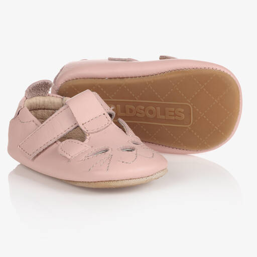 Old Soles-Baby Girls Pink Pre-Walker Shoes | Childrensalon Outlet