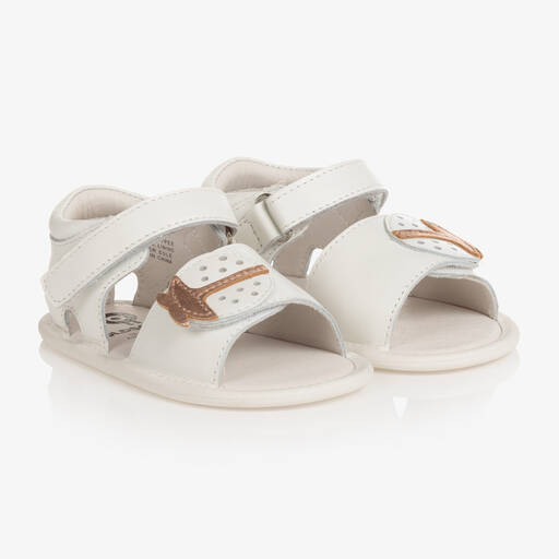 Old Soles-Baby Girls White Ladybug First-Walker Sandals | Childrensalon Outlet