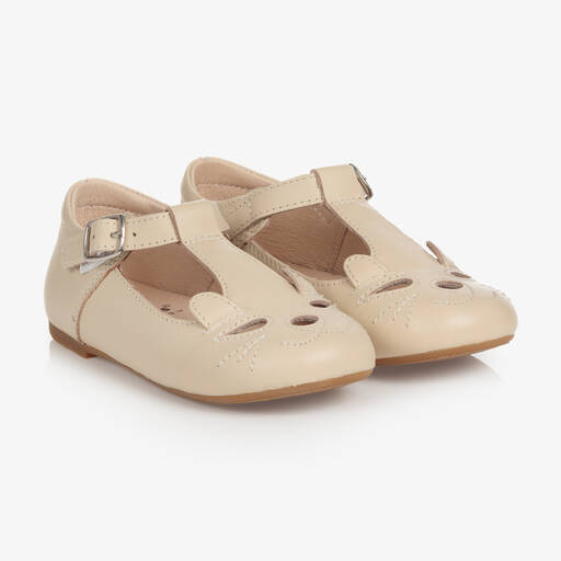 Old Soles-Salomés beiges en cuir fille | Childrensalon Outlet