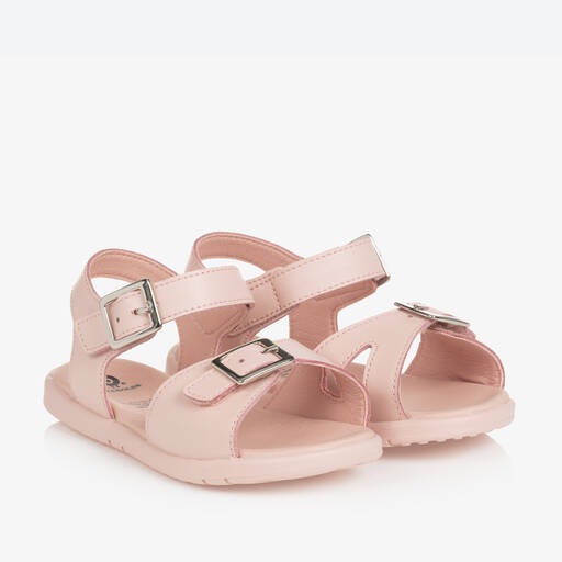 Old Soles-صندل بإبزيم جلد لون زهري للبنات | Childrensalon Outlet