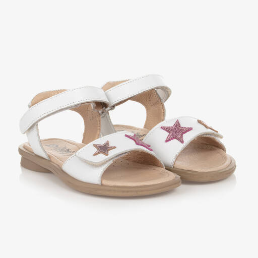 Old Soles-Weiße Ledersandalen für Mädchen | Childrensalon Outlet