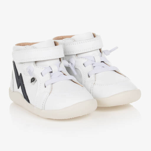 Old Soles-حذاء جلد لون أبيض لمرحلة بدء المشي للأطفال | Childrensalon Outlet