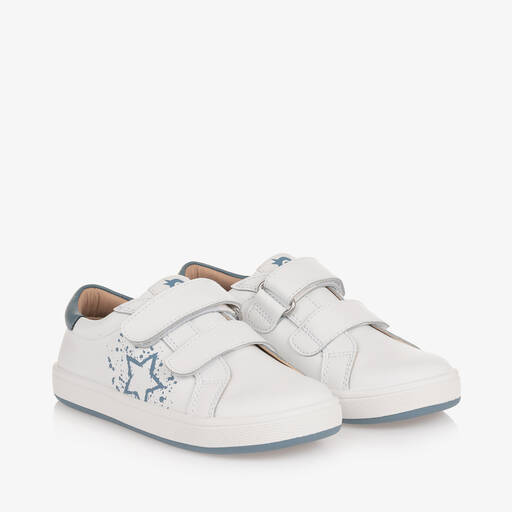 Old Soles-حذاء رياضي بشريط لاصق جلد لون أبيض | Childrensalon Outlet