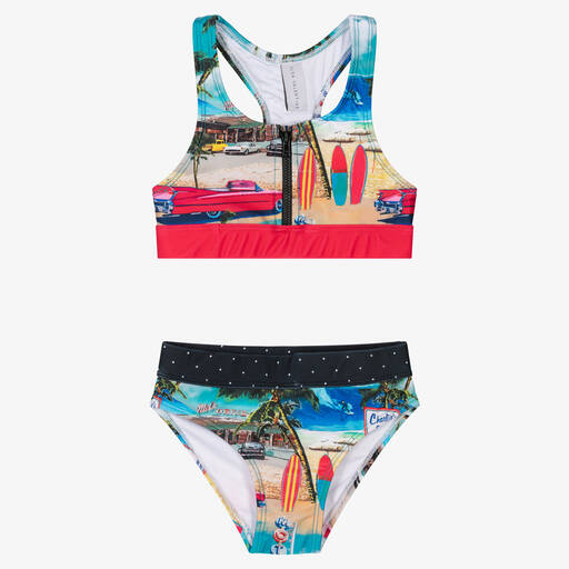 Olga Valentine-Cadillac-Bikini blau/rot (LSF 50+) | Childrensalon Outlet