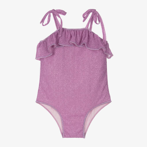 Oséree-Girls Purple Lumière Swimsuit | Childrensalon Outlet