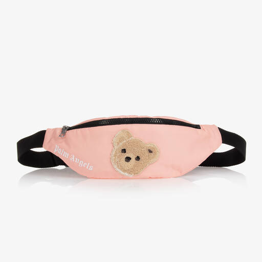 Palm Angels-Розовая поясная сумка с медвежонком (32см) | Childrensalon Outlet