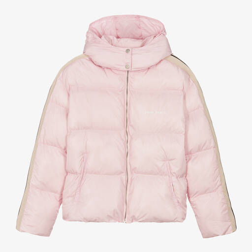 Palm Angels-Teen Girls Pale Pink Puffer Jacket | Childrensalon Outlet