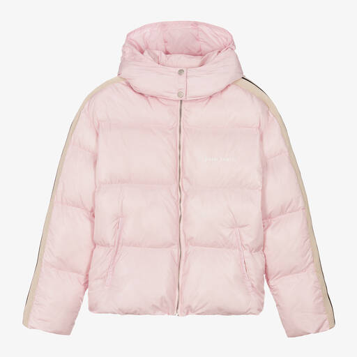 Palm Angels-Doudoune rose pâle ado fille | Childrensalon Outlet