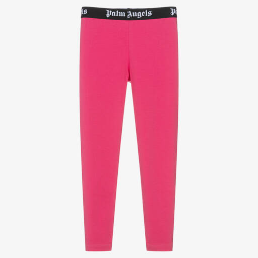 Palm Angels-Розовые хлопковые легинсы | Childrensalon Outlet