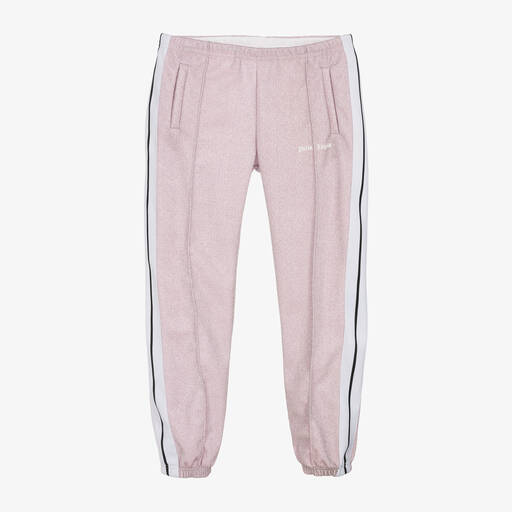Palm Angels-Teen Girls Pink Lurex Track Joggers | Childrensalon Outlet