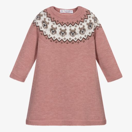 Paloma de la O-Розовое трикотажное платье для малышей | Childrensalon Outlet