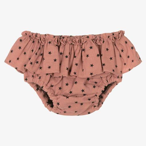 Paloma de la O-Baby Girls Pink Star Knickers | Childrensalon Outlet