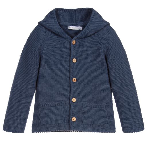 Paloma de la O-Blue Knitted Jacket | Childrensalon Outlet