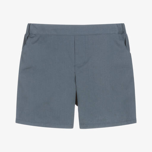 Paloma de la O-Boys Blue Cotton Shorts | Childrensalon Outlet