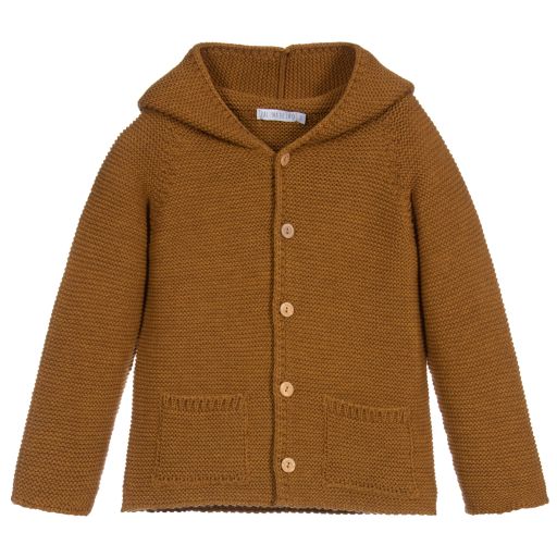 Paloma de la O-Dark Yellow Knitted Jacket | Childrensalon Outlet