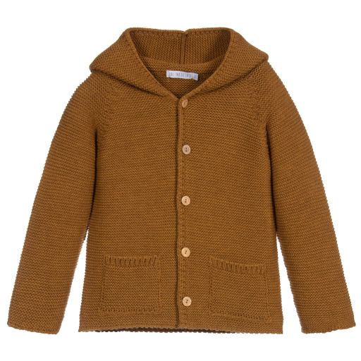 Paloma de la O-Dunkelgelbe Strickjacke | Childrensalon Outlet