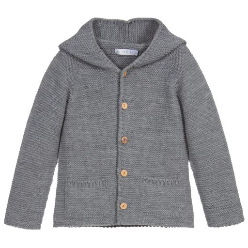 Paloma de la O-Grey Knitted Jacket | Childrensalon Outlet