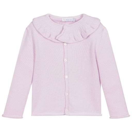 Paloma de la O-Lilac Knitted Cardigan | Childrensalon Outlet