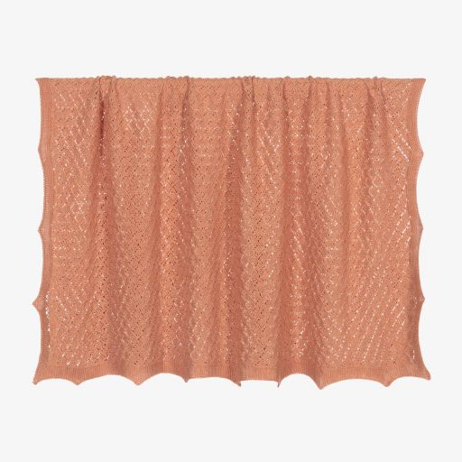 Paloma de la O-Pink Knitted Blanket (93cm) | Childrensalon Outlet