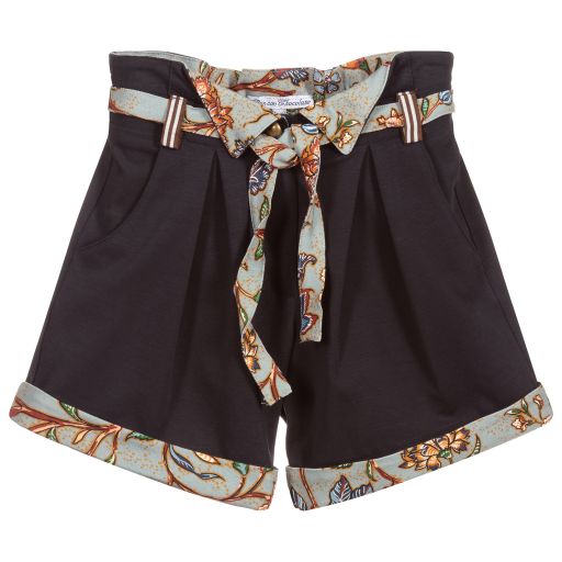 Pan Con Chocolate-Blue Milano Jersey Shorts | Childrensalon Outlet