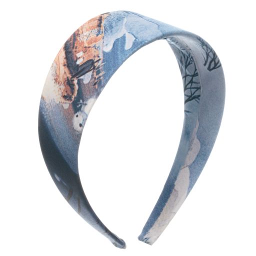 Pan Con Chocolate-Blue Winter Print Hairband | Childrensalon Outlet