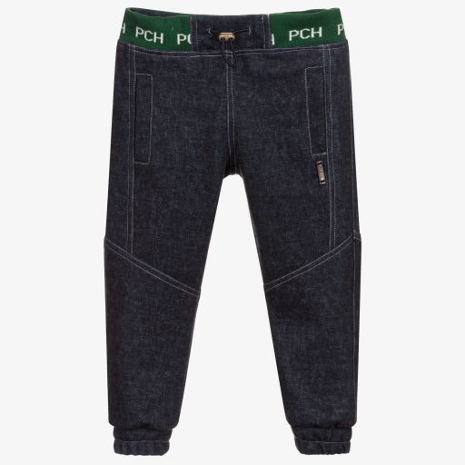 Pan Con Chocolate-Dark Blue Denim Joggers | Childrensalon Outlet