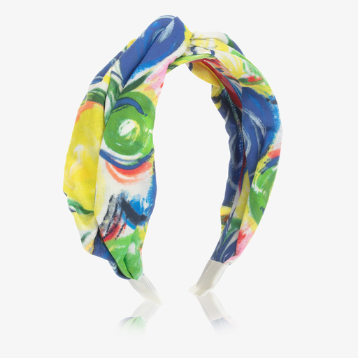 Pan Con Chocolate-Girls White & Green Hairband | Childrensalon Outlet