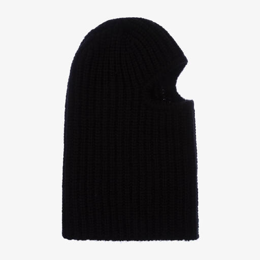 Parajumpers-Black Merino Wool Balaclava | Childrensalon Outlet