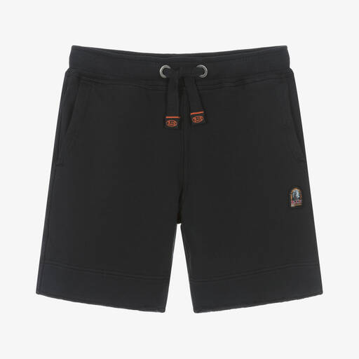 Parajumpers-Boys Black Cotton Jersey Shorts | Childrensalon Outlet