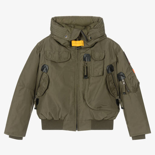 Parajumpers-Boys Green Down Padded Jacket | Childrensalon Outlet