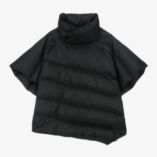 Parajumpers-Girls Luxe Black Down Cape | Childrensalon Outlet