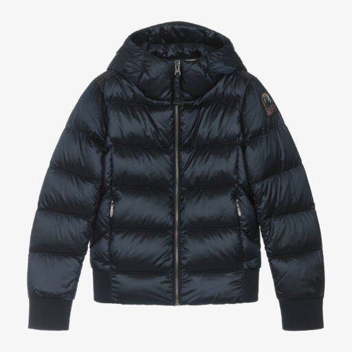 Parajumpers-معطف مبطن بغطاء رأس للبنات بلون كحلي | Childrensalon Outlet
