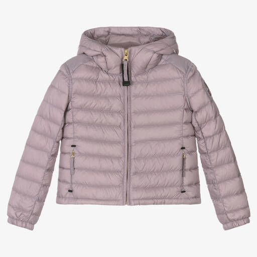 Parajumpers-Girls Purple Down Puffer Jacket | Childrensalon Outlet