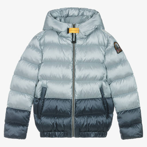 Parajumpers-Teen Boys Blue Hooded Down Jacket | Childrensalon Outlet