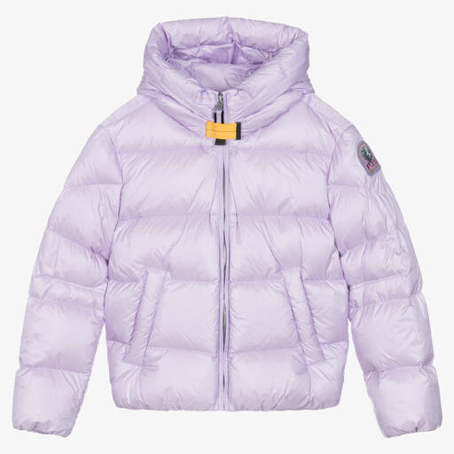 Parajumpers-Teen Girls Purple Hooded Down Jacket | Childrensalon Outlet