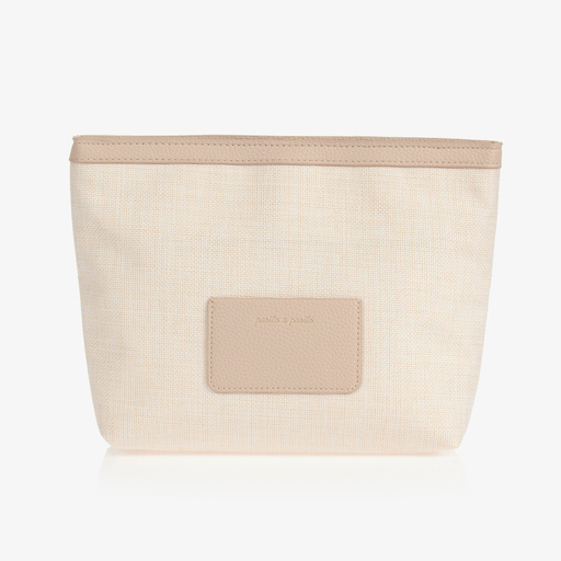 Pasito a Pasito-Trousse de toilette beige tissée (23 cm) | Childrensalon Outlet