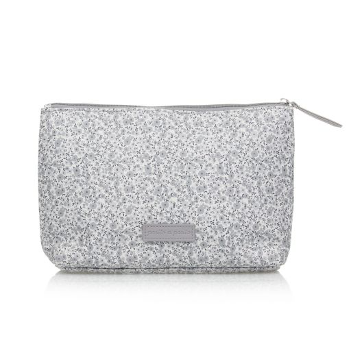 Pasito a Pasito-Grey Floral Wash Bag (31cm) | Childrensalon Outlet